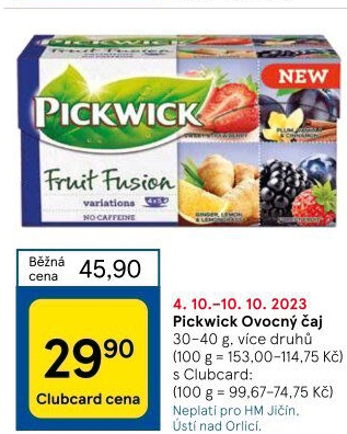Čaj ovocný Pickwick