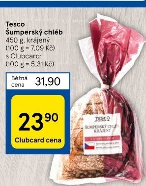 Chléb Šumperský Tesco
