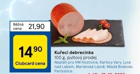 Debrecínka kuřecí