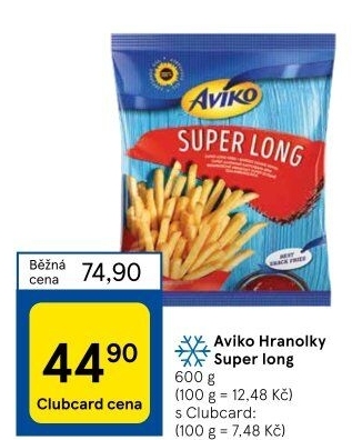 Hranolky mražené Super Long Aviko
