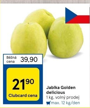 Jablka Golden Delicious