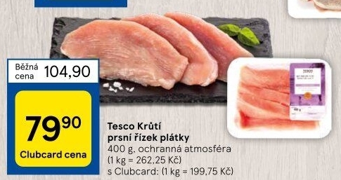 Krůtí prsní řízky Tesco