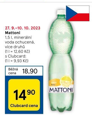 Ochucená voda Mattoni