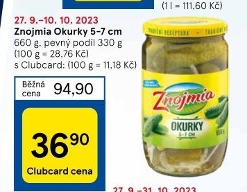 Okurky Znojmia