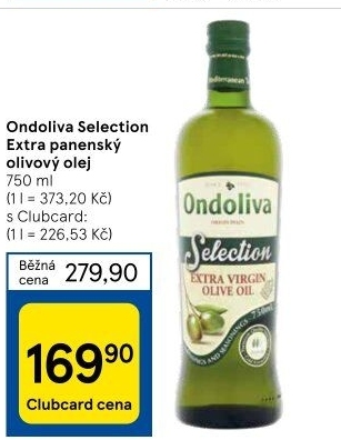 Olivový olej extra panenský Selection Ondoliva