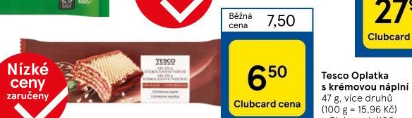 Oplatka Tesco