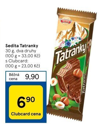 Oplatky Tatranky Sedita