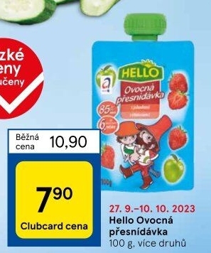 Ovocná kapsička Hello