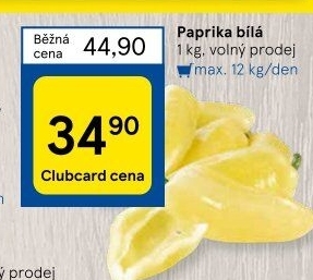 Paprika bílá