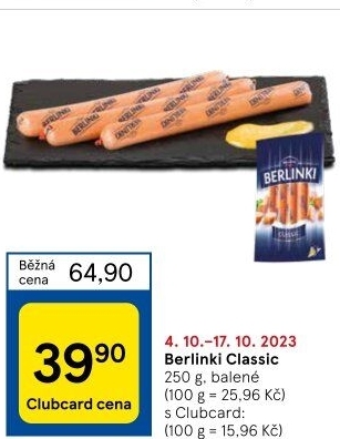 Párky Berlinki Morliny