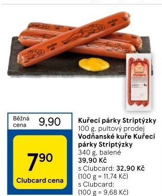 Párky kuřecí striptýzky