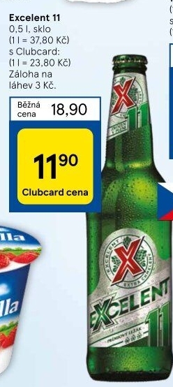 Pivo světlý ležák 11° Excelent