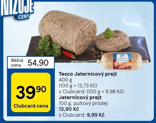 Prejt jitrnicový Tesco
