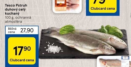Pstruh duhový kuchaný Tesco
