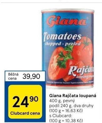 Rajčata loupaná Giana