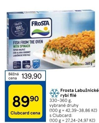 Rybí filé labužnické mražené Frosta