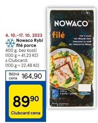 Rybí filé mražené Nowaco