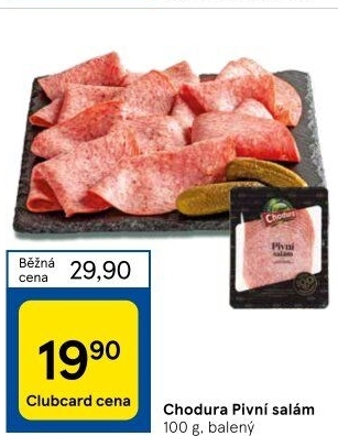 Salám pivní Beskydské uzeniny Chodura