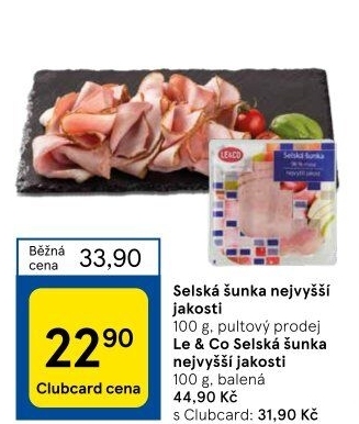 Šunka selská nejvyšší jakosti