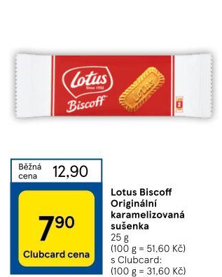 Sušenky Biscoff Lotus