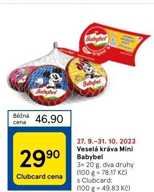 Sýr Mini Babybel Veselá kráva
