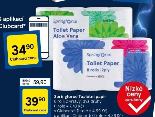 Toaletní papír 2vrstvý Springforce