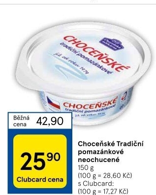 Tradiční pomazánkové Choceňské