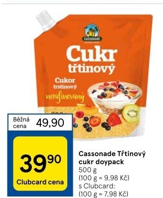 Třtinový cukr Cassonade