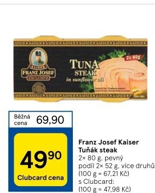 Tuňák steak Exclusive Franz Josef Kaiser