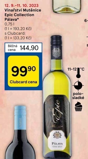 Víno Pálava Epic Collection Vinařství Mutěnice