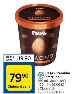 Zmrzlina v kelímku Pegas Premium Prima