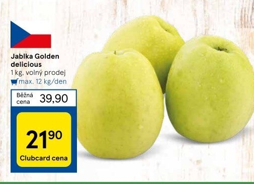 Jablka Golden Delicious