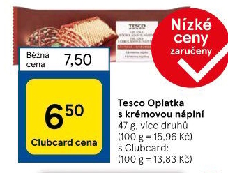 Oplatka Tesco
