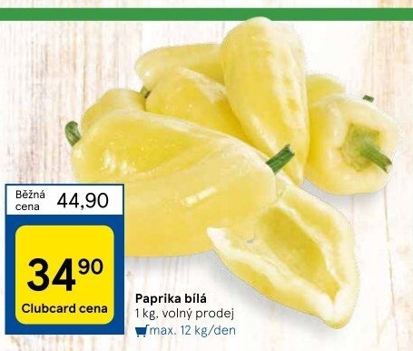 Paprika bílá