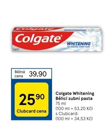Pasta na zuby Whitening Colgate