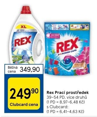 Prací prostředky Rex