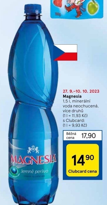 Přírodní voda Magnesia
