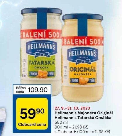 Tatarská omáčka Hellmann'