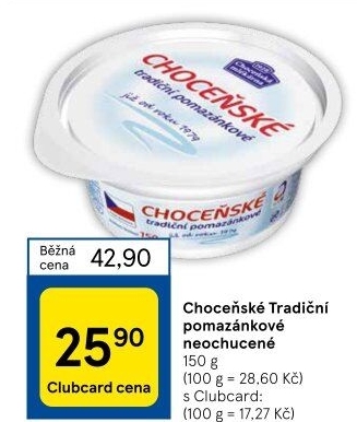 Tradiční pomazánkové Choceňské