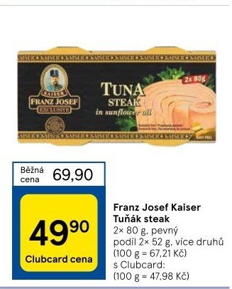 Tuňák steak Exclusive Franz Josef Kaiser