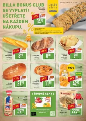 akční leták BILLA 4.10.2023-10.10.2023