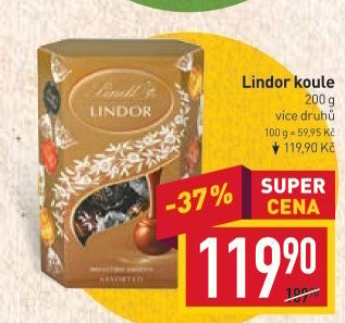Bonboniéra Pralinky Lindor Lindt