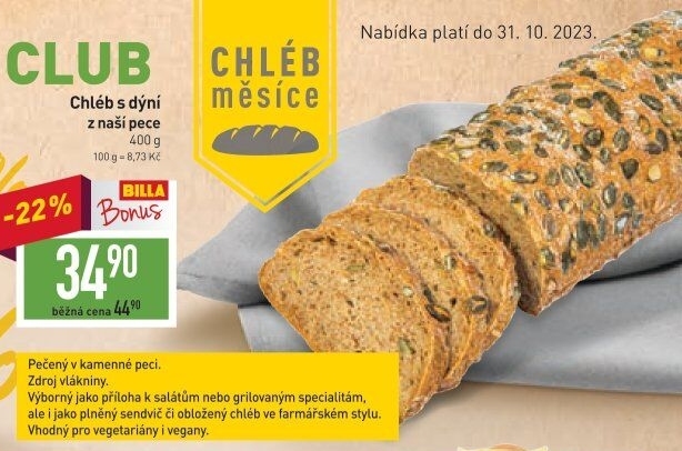 Chléb dýňový