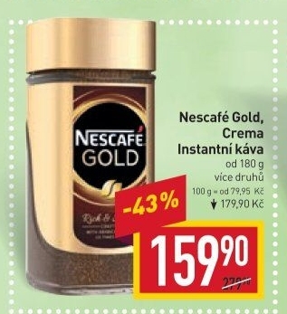 Instantní kávy Nescafé Gold