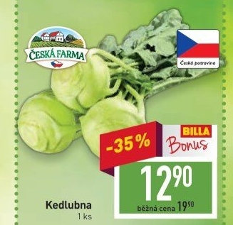 Kedlubna Česká farma