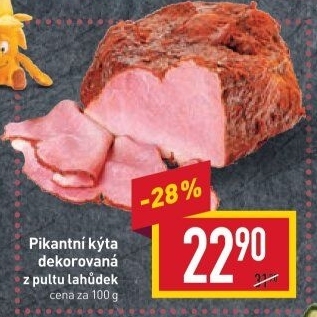 Kýta dekorovaná pikantní