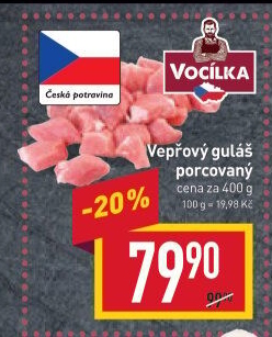 Maso na guláš vepřové Vocílka