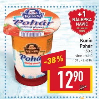 Mléčný Pohár Mlékárna Kunín