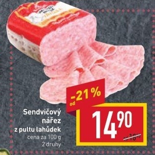 Nářez sendvičový Váhala