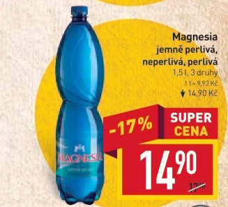 Přírodní voda Magnesia